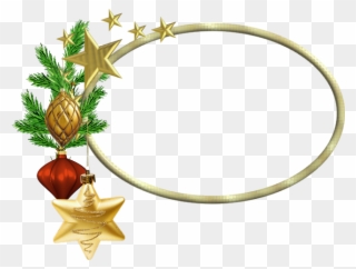 Christmas Oval Frame Png Clipart