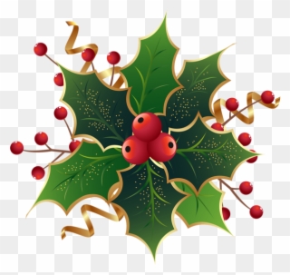 Christmas Holly Mistletoe Png Clip Art Image Crafting - Christmas Holly Png Transparent Png