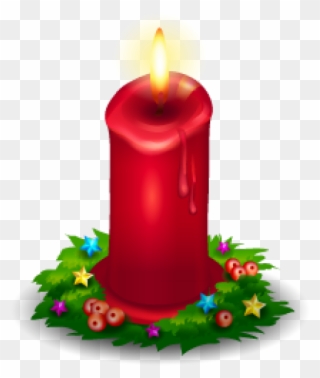 Christmas Candle Lantern Clip Art - Cute Christmas Icons - Png Download