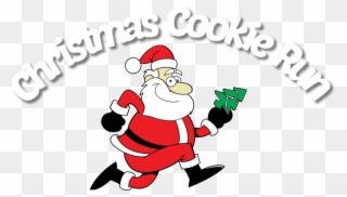 Santa Claus Cartoon Running Clipart
