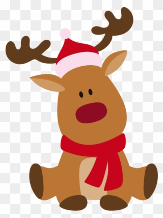 Dropbox Cricut Holidays Christmas - My First Christmas Reindeer Clipart