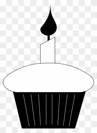Birthday - Birthday Candle Clipart Black And White - Png Download