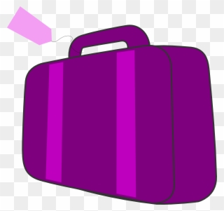 Purple Suitcase Clipart Baggage Suitcase Clip Art - Purple Suitcase Clipart - Png Download