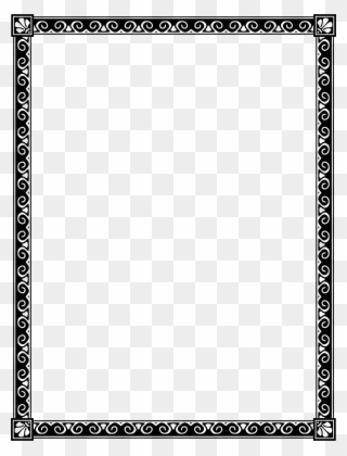 Decorative Borders Standard Paper Size Clip Art Christmas - Border For A4 Sheet - Png Download
