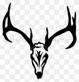 Deer Skull Svg Clipart Reindeer Clip Art - Deer Skull Head Svg - Png Download