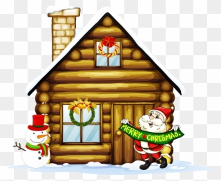 Christmas Village Houses Clipart - Png Download