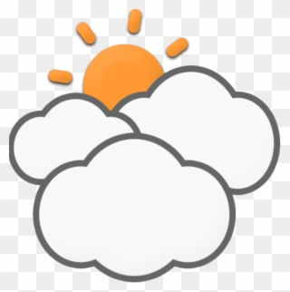 Mostly Cloudy - Cloud Clipart