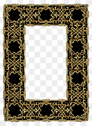 Celtic Knot Picture Frames Borders And Frames Ornament - Gold Celtic Knot Border Png Clipart
