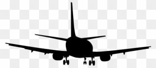 Aeroplane Silhouette - Boeing 737 Silhouette Png Clipart