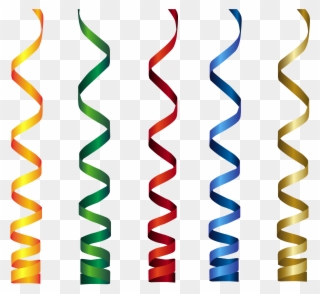 Curly Png Clip Art - Png Images Of Birthday Ribbons Transparent Png