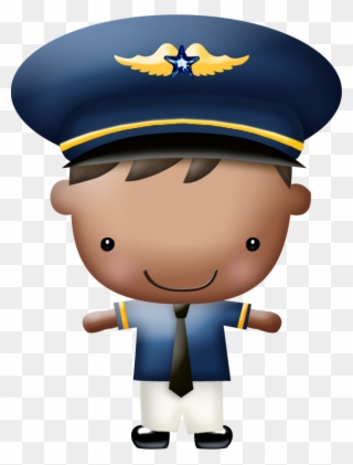 Clipart, Community Helpers, Airplane, Aviation, Clouds, - Pilotos Aviadores Animados - Png Download