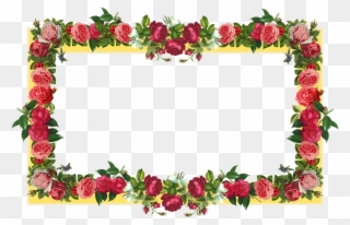 Free Flower Border Png Download Free Clip Art Free - Rose Flower Border Design Transparent Png