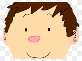Boy With Brown Hair Cartoon Clipart