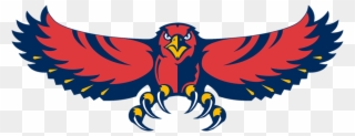 Hawk Clipart Volleyball - Atlanta Hawks 1995 Logo Transparent - Png Download