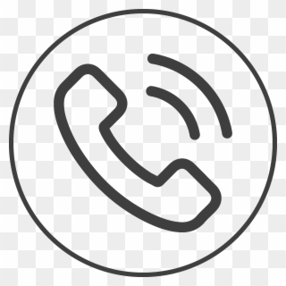 Make An Online Enquiry - Icon Telephone Outline Png Clipart