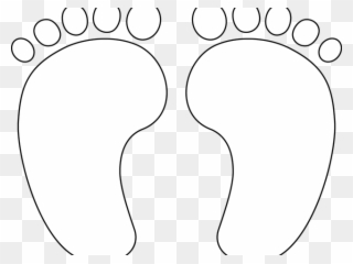 Feet Clipart Template - Footprint - Png Download