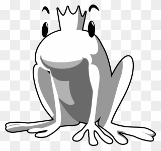 Frogprince Normal Black White Line Tzunghaor 999px - Clip Art - Png Download
