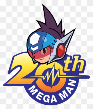 "sprites Inc - /legends/" - Mega Man Anniversary Logo Clipart
