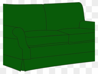 Couch Clipart Green Couch - Sofa Bed - Png Download