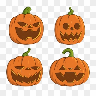 Vector Pumpkins Cart Png Freeuse Stock - Pumpkins For Halloween Clipart