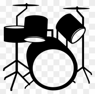 Percussion - Simple Drum Set Drawing Clipart