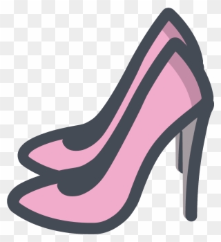 Pink Shoe Png - Female Shoes Icon Png Clipart