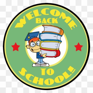 Pin School Banner Clipart - Welcome Back To School Circle - Png Download