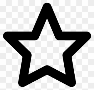 Svg Star Distressed - Star Line Icon Png Clipart