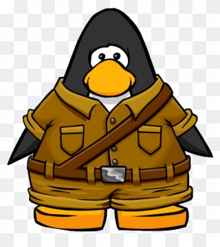 Sienna Explorer Outfit Player Card - Club Penguin Black Clipart