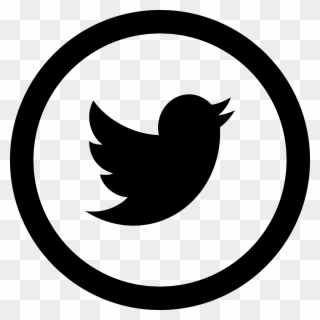 Twitter Logo Black Png - Number 7 In Circle Clipart