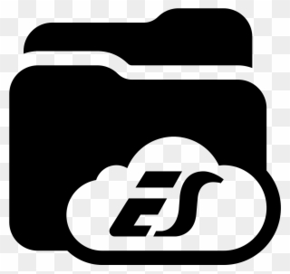 Es File Explorer Icon - Es File Explorer Black Icon Clipart