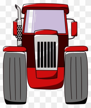 Svg Free Stock Tractor Farm Free On Dumielauxepices - Tractor Front View Png Clipart