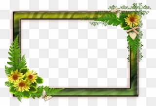 Jpg Png With Flowers On A Transparent Background - Transparent Background Photo Frames Clipart
