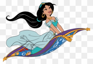 Princess Jasmine On Magic Carpet Clipart