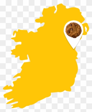 Our Blas Na Heireann Finalist Choc Chunk Cookie, And - Modern Map Of Ireland Clipart