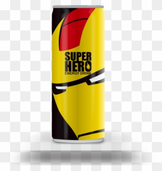 Energy Drink Clipart Flavoured - Super Hero Energy Drink - Png Download