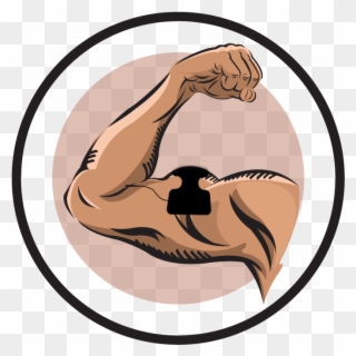 Electrode Pad Placement By Body Part Part - Biceps Clipart