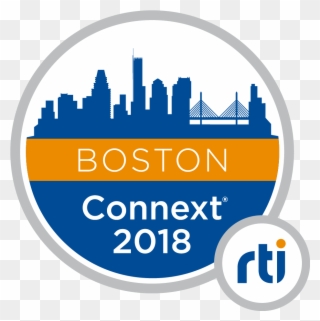 Rti Connext Conference 2018 Boston Logo V1 Rgb Color - Portable Network Graphics Clipart