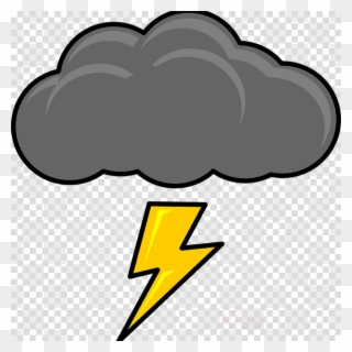 Cartoon Thunder Cloud Clipart Cloud Lightning Clip - Lightning Cloud Clip Art - Png Download
