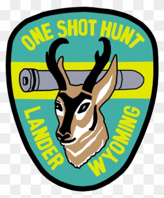 One Shot Antelope Hunt Badge - Antelope Clipart