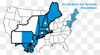 Vermont, Massachusetts, Connecticut, Rhode Island, - Intermountain Region On Us Map Clipart