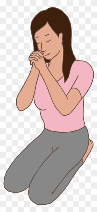 A Woman Praying - Pessoa Orando Png Clipart