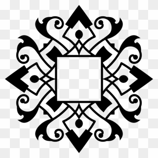 Snow - Snowflake Outline Clipart