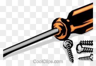 Clipart Screwdriver And Screws - Png Download