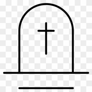 Cemetery Rubber Stamp - Cross Clipart