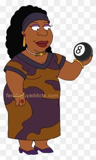 Madame Claude 8 Ball - Family Guy Brown Characters Clipart