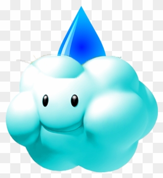 Rain Cloud - Mario Kart Snow Cloud Clipart