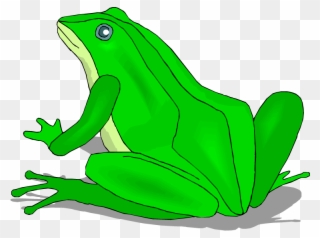Bright Green Frog - Mitten Characters Clipart
