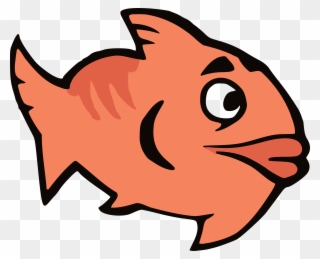Line Cartoon Fish Transparent Clipart