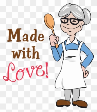 Thank You - Grandmother Clipart Cooking - Png Download